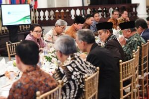 Suasana pertemuan bertajuk Foreign Policy Breakfast yang membahas tentang isu Palestina di Gedung Pancasila, Kementerian Luar Negeri RI, Jakarta